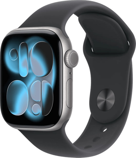 Apple Smartwatch, GPS, 42 mm, Aluminiumgehäuse, Silikonarmband, Blau - Bild 1