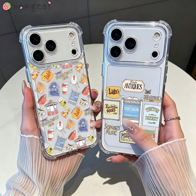 Sturzsichere transparente Handyhülle im Gilmore Girls Design für Samsung Galaxy S26 S25 S24 S23 S22 S21 S20 Edge FE Ultra Plus 4G 5G - Bild 1