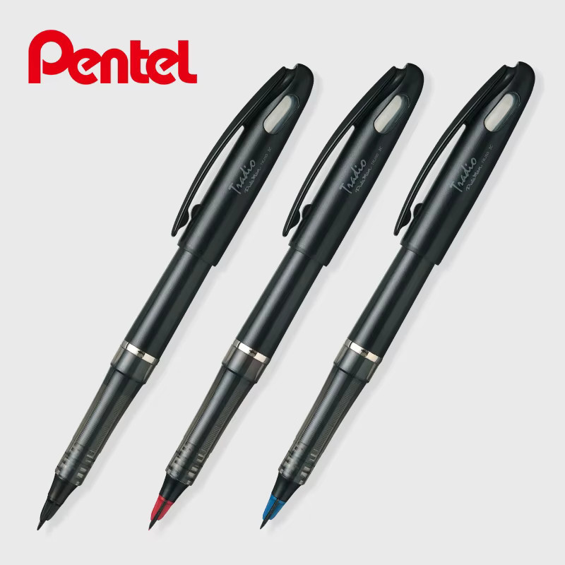 Pentel Tradio TRJ50 Füllfederhalter mit flexibler Feder für Skizzenzeichnungen in Blau oder Schwarz - Bild 3