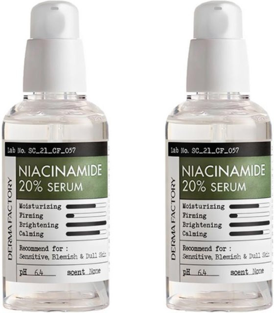 DERMA FACTORY Niacinamid 20% Serum, 80 ml, für fettige Haut - Bild 1