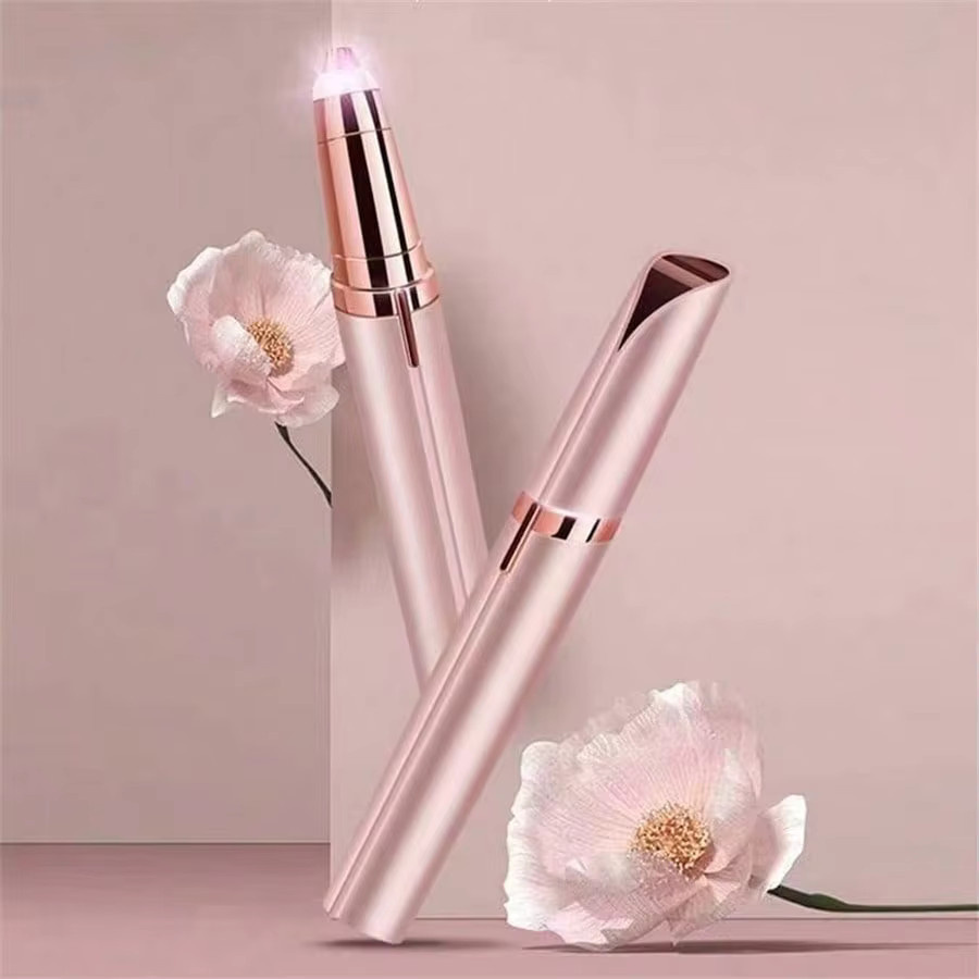 AXH Elektrischer Augenbrauentrimmer, Damen, Gesicht, weiß, pink - Bild 2