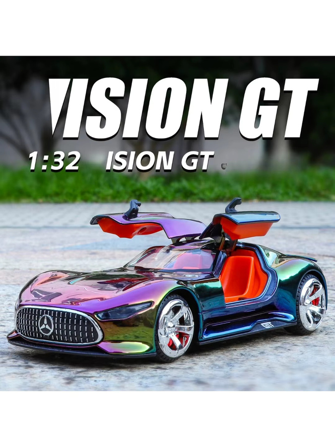 Maisto GT-Modellauto, 1:32, mit Sound und Licht, Rückzieh-Spielzeugauto - Bild 4