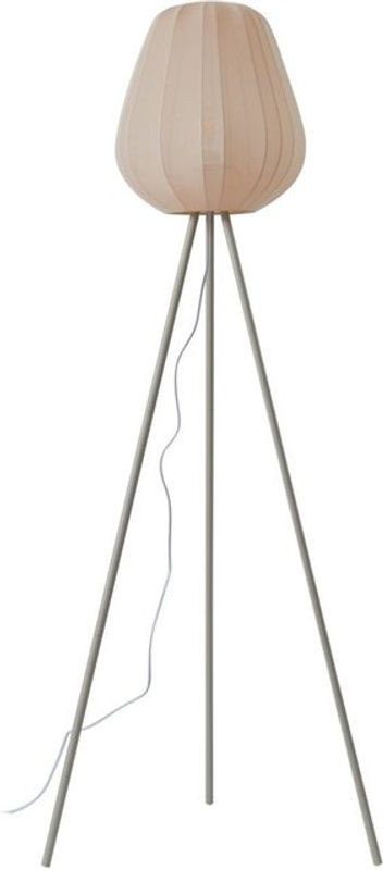 Lindby Tripod Stehlampe helin in Beige mit Textilschirm im skandinavischen Design - Bild 1