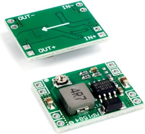 MP1584EN 3A Buck Converter Mini einstellbares Netzteilmodul in Grün für Arduino und Raspberry Pi DIY Elektronik-Kit - Bild 1