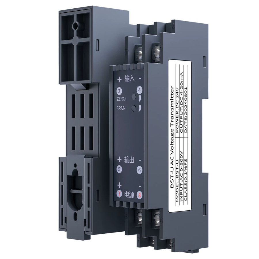 Vadias AC DC Stromwandler mit RS485 Schnittstelle, Strommessumformer für 4-20mA und 0-10V in Grau - Bild 2