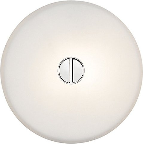 Flos Mini Button Wandleuchte aus Glas in Transparent mit austauschbarem G9 Halogen Leuchtmittel - Bild 1
