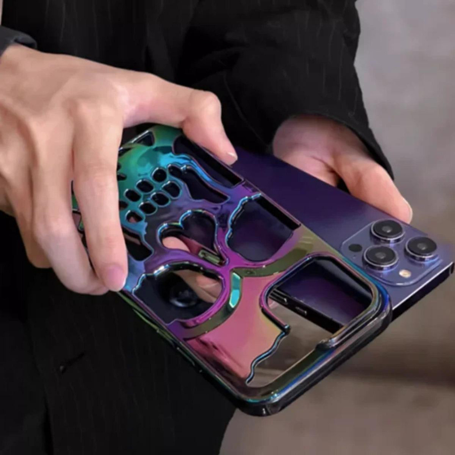 ESUFEIDA 3D Schädel Ghostface Handyhülle für iPhone 15 14 13 12 11 Pro Max Plus, Stoßfeste Schlanke Schutzhülle in Multicolour - Bild 1
