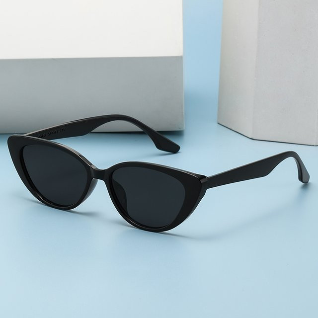 Julyrays Cat Eye Sonnenbrille, Vollrand, Schwarz, Kunststoff, Unisex - Bild 1