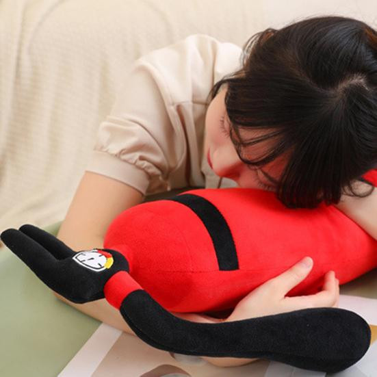 Banshimitang Feuerlöscher Plüschtier als weiches Stoffkissen in Rot, zylindrisches Nacken- und Rückenkissen für Kinder, B/H/T: 18,0 x 49,0 x 1,0 cm - Bild 6