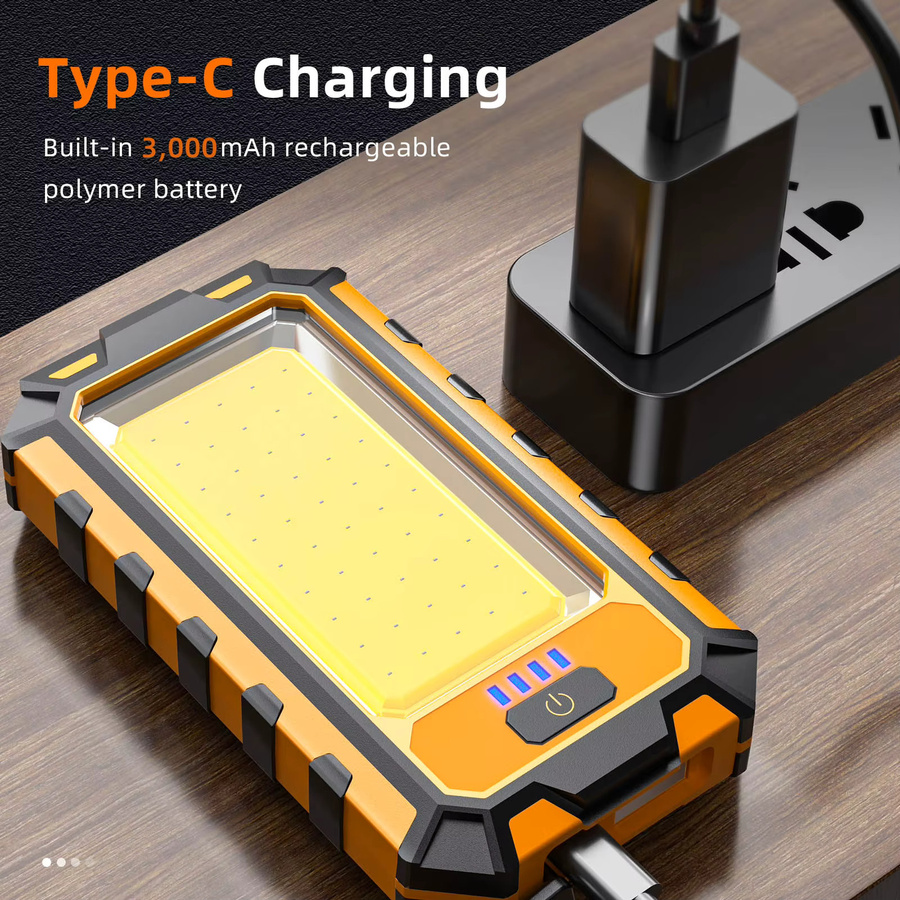 SUPERFIRE G25 COB Arbeitsleuchte und Taschenlampe, schwarz, USB-C aufladbar, wasserdicht und multifunktional - Bild 3