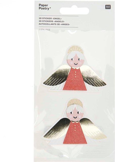 Rico Design Paper Poetry 3D Sticker Engel, 1 Blatt - Bild 1