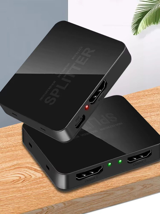 kebidumei HDMI Splitter Switch 1 auf 2 Aus 4K UHD Video-Verteiler in Schwarz - Bild 7