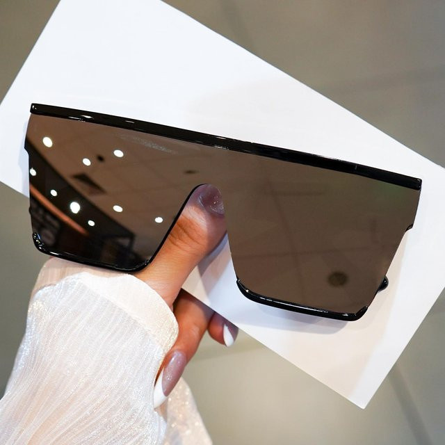 Dote Sonnenbrille, Unisex, quadratisch, Vollrand, Kunststoff, grau - Bild 1