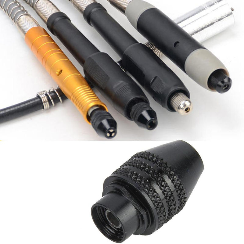 Neoglint 8mm Drei-Backen-Bohrfutter Spannzangenadapter Konverter für Elektroschrauber und Bohrmaschinen in Schwarz mit langem Schwanz - Bild 6