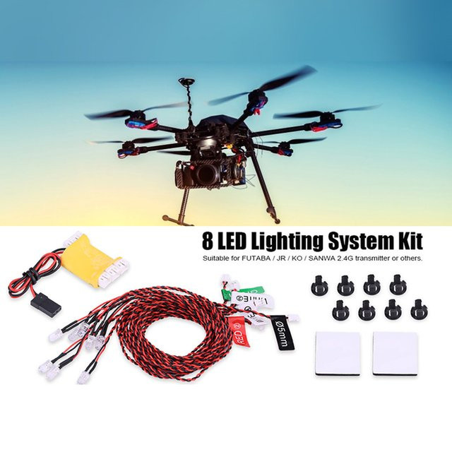 VGEBY RC Lichter Kit, 8 LED-Beleuchtungssystem, RC Zubehör - Bild 1
