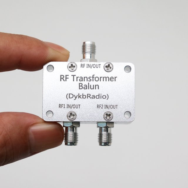 Dykbcells RF-Balun-Transformator 1:1 Single-Ended-zu-Differential-Signalumwandlung 100KHz-8GHz in Silber für DF4350 ADF4351 ADF4355 SI5351 GPSDO - Bild 1