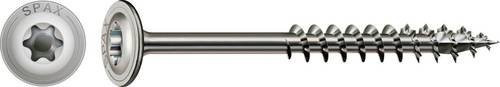 Spax Holzschraube T-STAR plus Edelstahl A2 in Silber, Durchmesser: 8 mm, Länge: 140 mm, 50 Stück - Bild 1