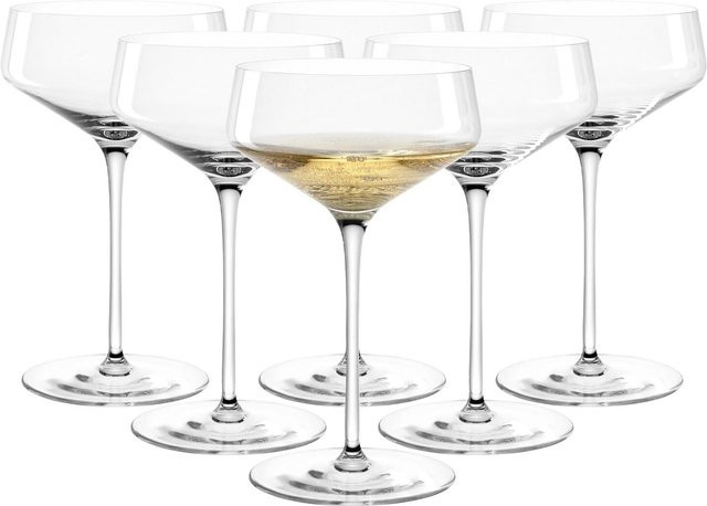 Leonardo Champagnerschalen Puccini Transparent 6er Set 350 ml - Bild 1