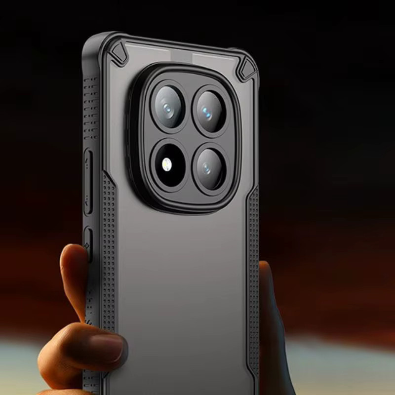 Robuste Hybrid Schutzhülle für Xiaomi Redmi Note 14 Pro 5G und Redmi Note 14 Pro Plus in Lila - Bild 3