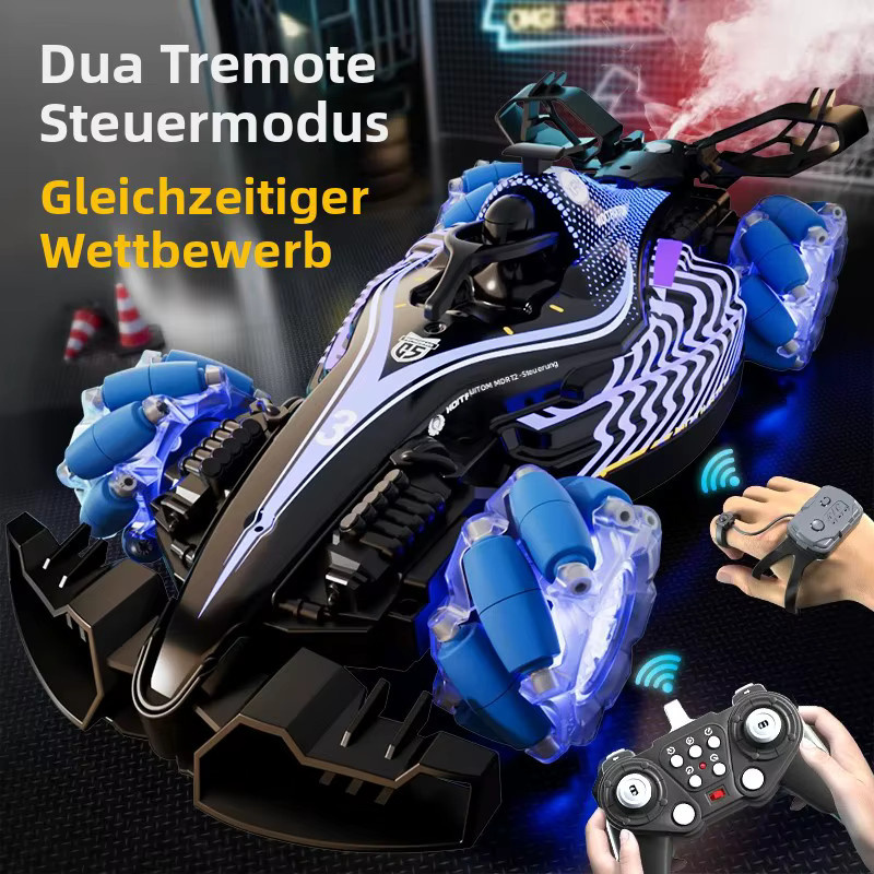 JJRC Rennauto, ferngesteuert, lila, mit Schwanzflamme-Funktion - Bild 3