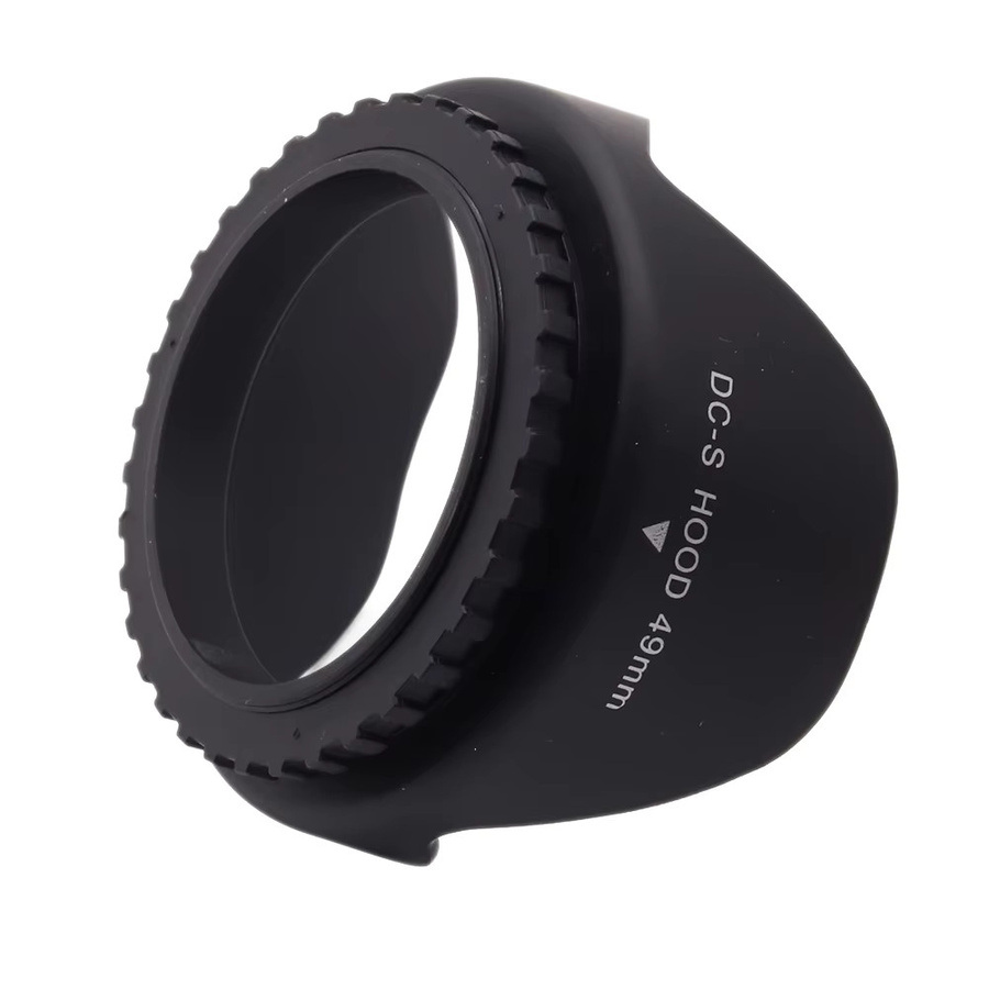 Professionelles Kamera-Gegenlichtblenden-Set in Schwarz mit verschiedenen Größen 49mm bis 82mm in Blütenblattform als Schraubtyp - Bild 2