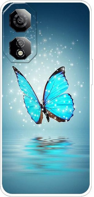 Stoßfeste Silikon Handyhülle für ZTE Nubia Neo 2 5G in Transparent Blau - Bild 1