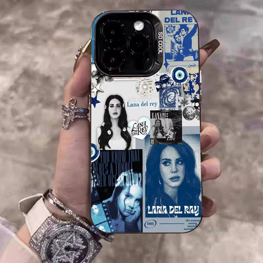 Potdemiel Handyhülle Lana Del Rey Design für iPhone 17 16 15 14 13 12 11 Pro Max Plus in Multicolor, matte Schutzhülle - Bild 2