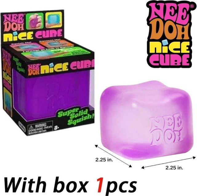 Schylling Needoh Nice Cube, Stressabbau Sensorisches Spielzeug, violett - Bild 1