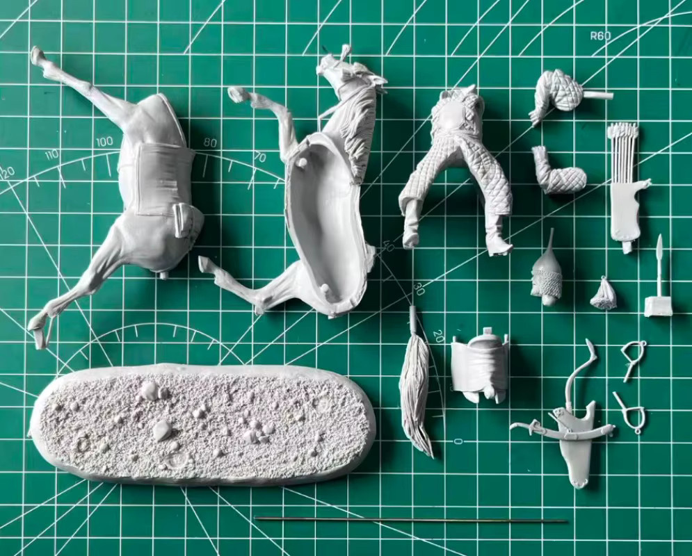 LISM Russische Kavallerie, Harzfigur, Modellbausatz, Maßstab 1:32, Einzelfigur - Bild 2