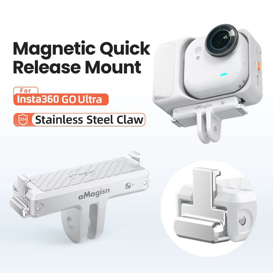 Insta360 Magnetischer Schnellverschluss-Montageadapter aus ABS für Insta360 Go Ultra - Bild 2