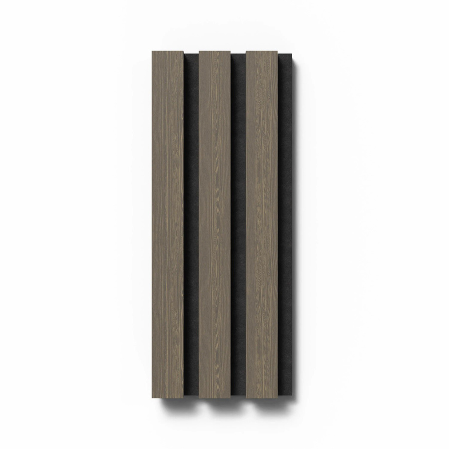 Denpanels Akustikpaneel Eiche Geölt Grau und Schwarz aus MDF mit Filz, B: 29,5 cm, H: 20,0 cm, T: 15,0 cm - Bild 2