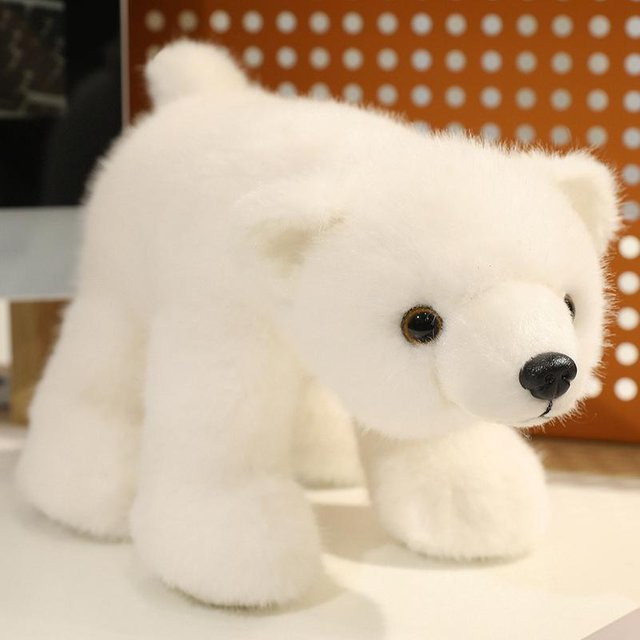 Kidsly Plüsch Bär Puppe, Stofftier, Braun, Schwarz, Weiß, 20cm - Bild 1