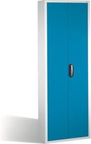 C+P Magazinschrank mit 84 Sichtlagerkästen, Front Lichtblau und Korpus Lichtgrau, H x B x T: 198 x 70 x 30 cm - Bild 1