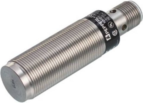 Pepperl+Fuchs Induktiver Sensor NMB5-18GM65-E0-FE-V1 908437 NPN bündig montierbar in Silber - Bild 1