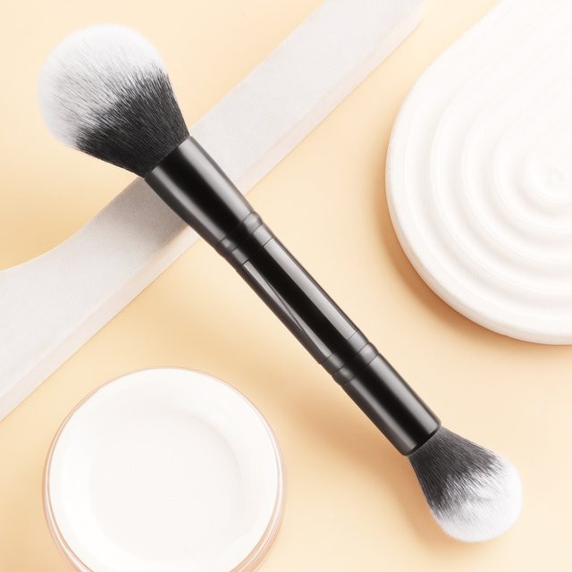 Ronshadow Make-up-Pinsel, zweiköpfig, synthetisch, Unisex - Bild 1