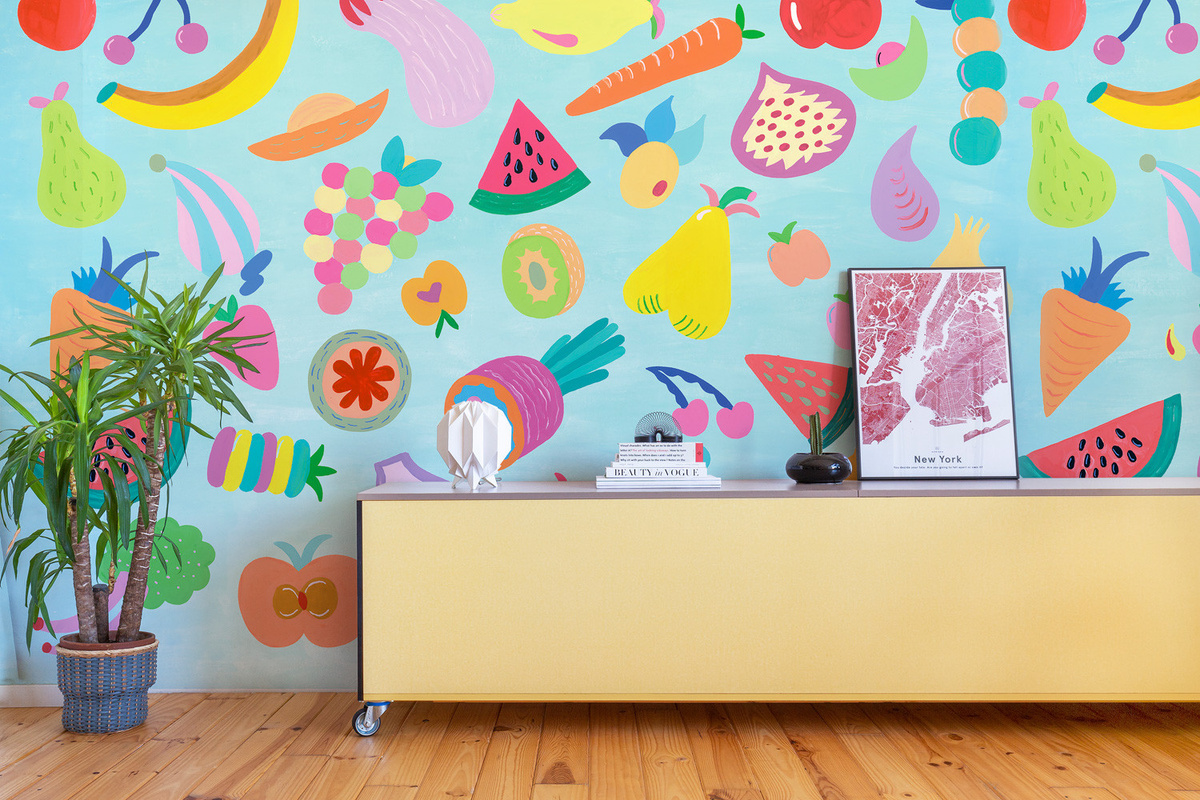 Coordonne Wandbild Sabor Mediterráneo – Mehrfarbiger Papierposter mit botanischem und floralem Design - Bild 1