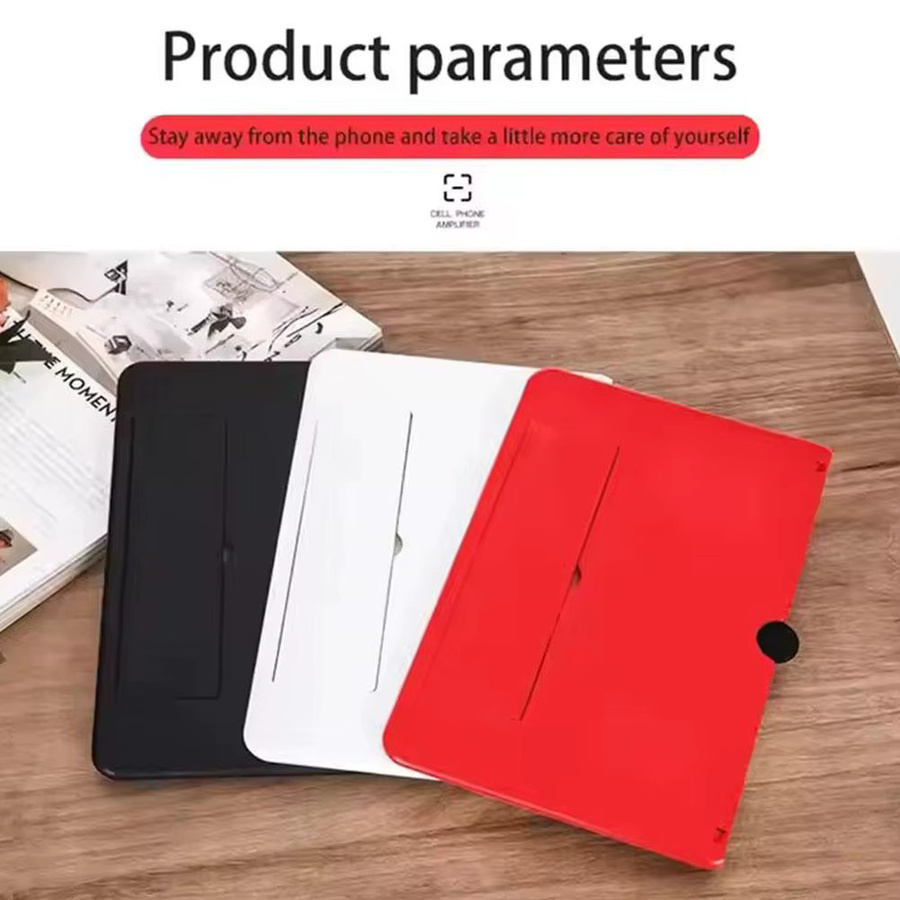 HD Smartphone Bildschirmvergrößerer mit Halterung und Video-Projektor in Weiß - Bild 3