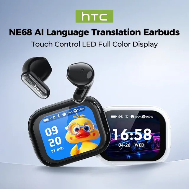 HTC NE68 Bluetooth 6.0 kabellose Kopfhörer mit AI-Übersetzungsfunktion und langer Akkulaufzeit - Bild 1