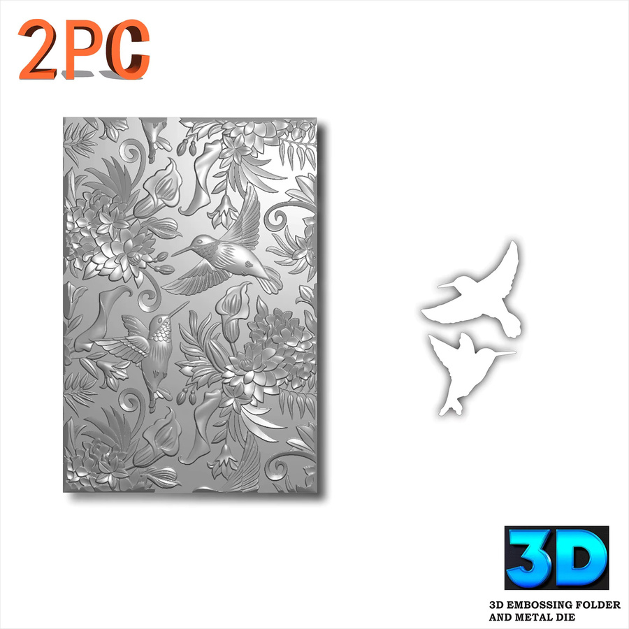 Dancer in the Flowers and Birds 3D-Reliefordner-Set mit Metallformen - Bild 2
