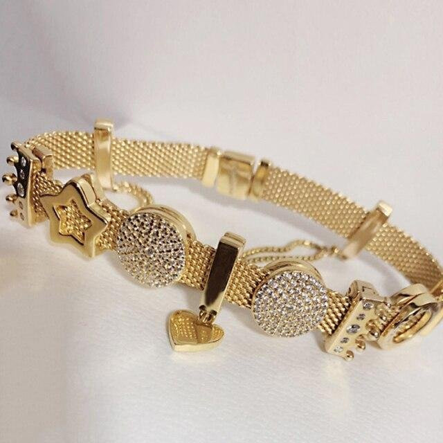 Allbestart Armband, 925 Silber, Gold, Damen, 19cm - Bild 1