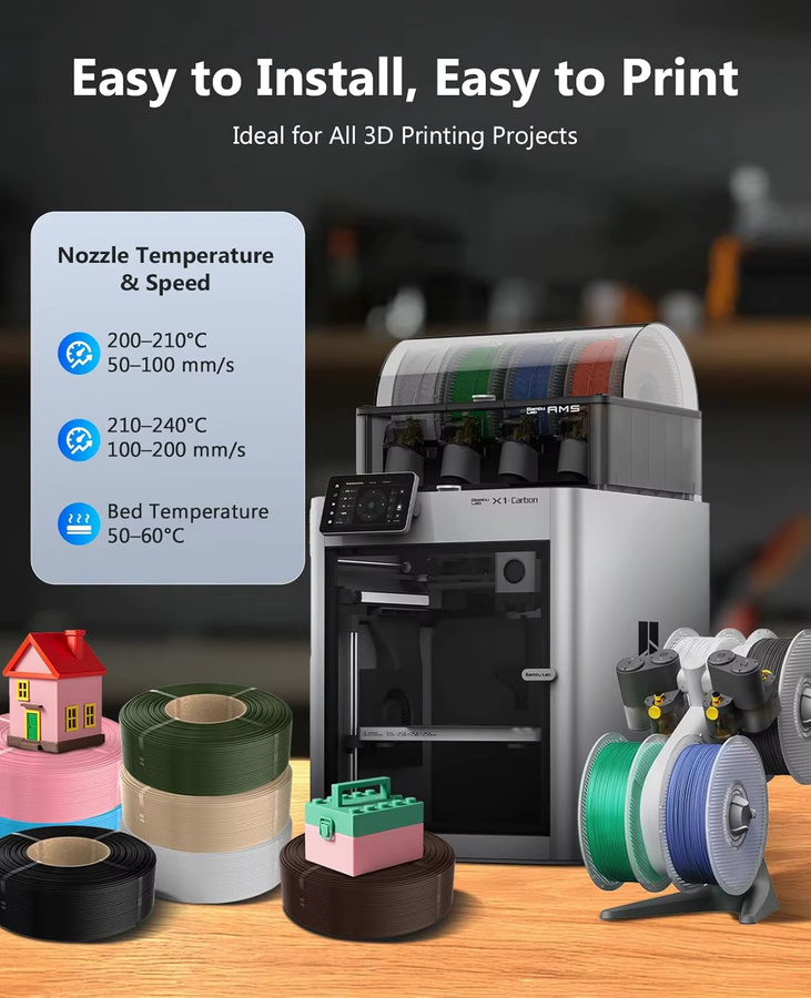 JAYO PETG 3D-Filament 1,75 mm für FDM 3D-Drucker - Bild 3