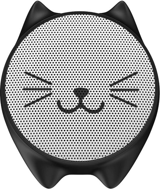 SBS Kabelloser Bluetooth-Lautsprecher in Katzenform, Schwarz - Bild 1