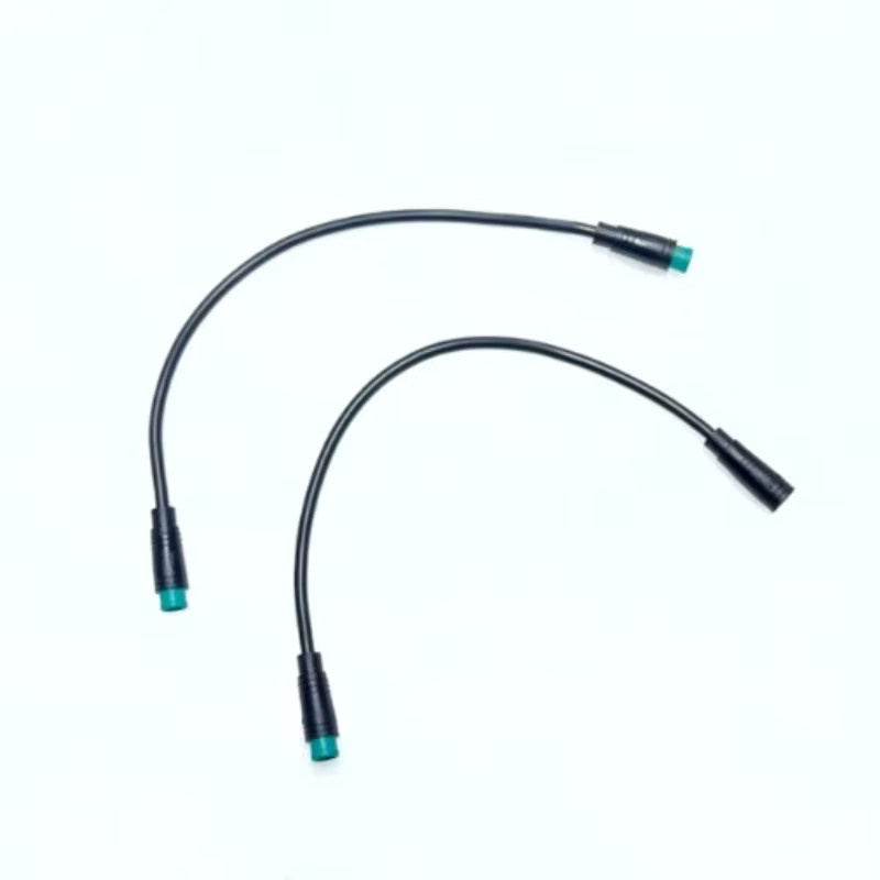 Wasserdichter E-Bike Steckverbinder M8 für Display-Kabel, 2-6 Pin Auswahl, männlich oder weiblich, schwarz, Länge: 20 cm - Bild 2