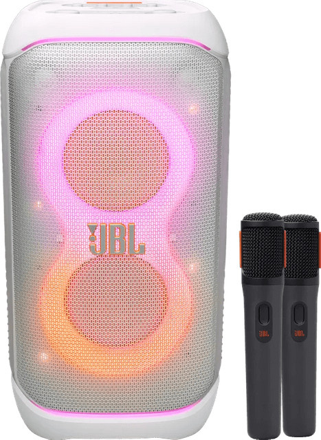 JBL Partybox 320 Bluetooth Partybox in Weiß inklusive kabellosem Mikrofonset - Bild 1