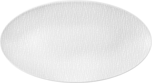 Seltmann Weiden Servierplatte Life Fashion aus Keramik, Weiß, Oval, B/T: 33 x 18 cm - Bild 1