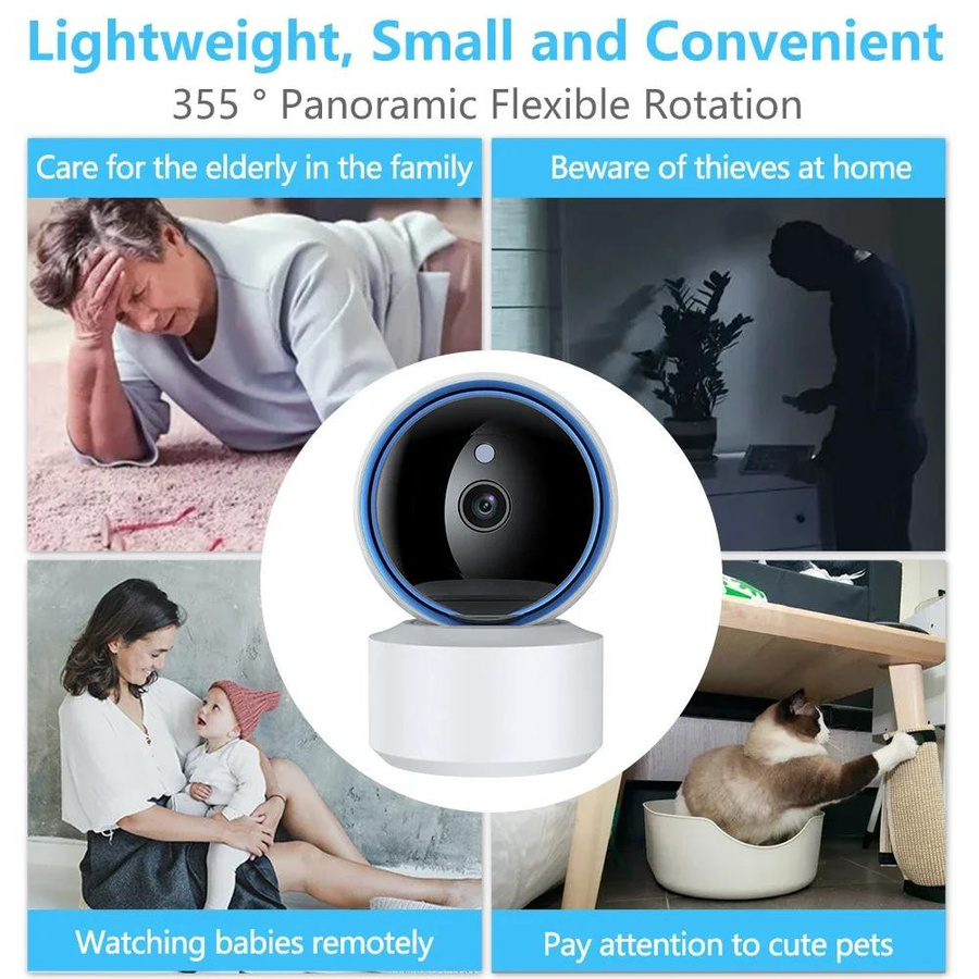 ZETI Indoor Sicherheitskamera mit 5MP PT und 3MP, Smart Life WiFi CCTV Videoüberwachung mit PIR-Bewegungserkennung und Personenerkennung, Tuya kompatibel, Babyphone ohne SD-Karte - Bild 5