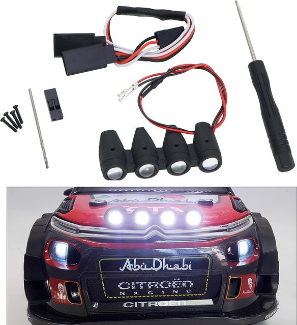 MJXRC Hyper Go 1/14 WRC Rally RC Auto, Zubehör, LED Scheinwerfer Upgrade-Teile - Bild 1
