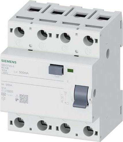 Siemens 5SV3745-6 Fehlerstrom-Schutzschalter RCD in Weiß - Bild 1
