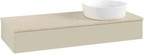 V&B Waschtischunterschrank Antao mit Beleuchtung, Grau lackiert, B/T/H: 120 x 50 x 19 cm - Bild 1