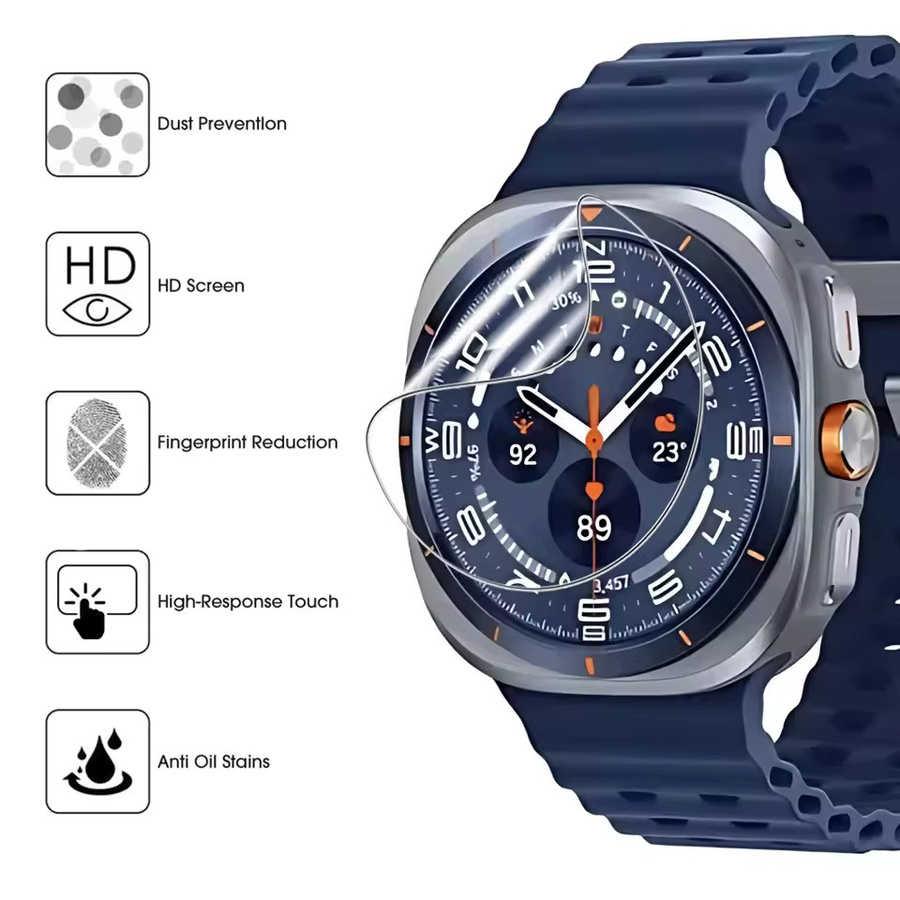 Samsung Hydrogelfolie für Galaxy Watch, 3 Stück, transparent - Bild 2